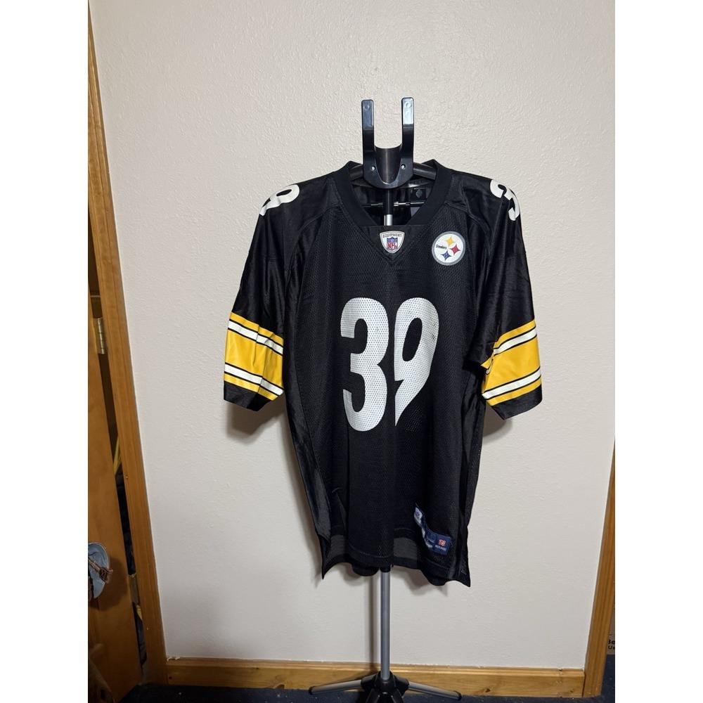 Willie Parker #39 Pittsburgh Steelers Reebok NFL Jersey‎ Black XL